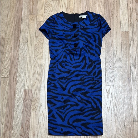 Michael Kors Dresses & Skirts - Michael Kors Dress Blue and Black Patterned